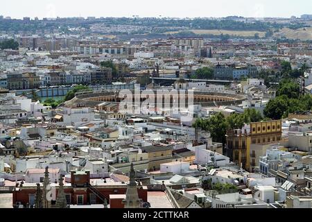 Sevilla, Sevilla, España, Hiszpania, Spanien, Spanien, Gesamtansicht der Stadt. Gesamtansicht der Stadt. Vista General de la ciudad. Widok ogólny. Stockfoto