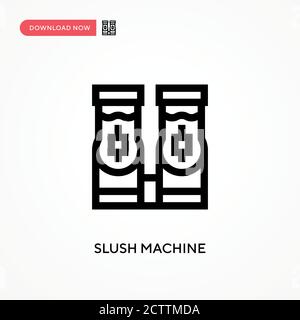 Vektor-Symbol für Slush-Maschine. . Moderne, einfache flache Vektor-Illustration für Website oder mobile App Stock Vektor