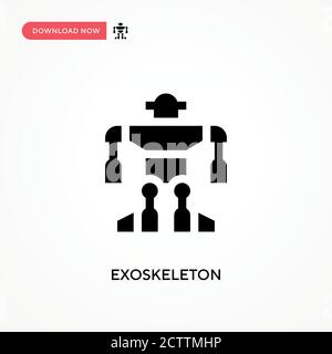 Symbol für Exoskelett-Vektor. . Moderne, einfache flache Vektor-Illustration für Website oder mobile App Stock Vektor