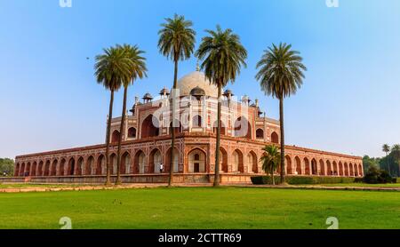 Humayun Mausoleum befindet sich das Grab des Mughal Kaisers Humayun in Delhi, Indien. Stockfoto