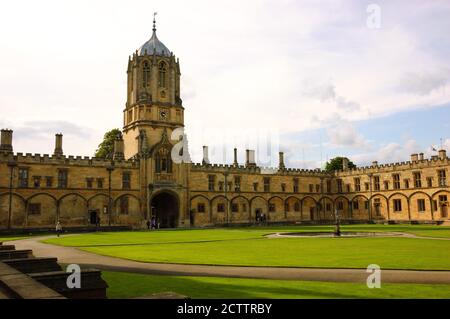 OXFORD, Großbritannien - 23. AUGUST 2017: Christ Church konstituierende Hochschule der Universität von Oxford in England Stockfoto