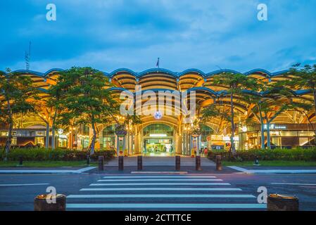 21. September 2020: Taitung Bahnhof, liegt an der Kreuzung der TRA East Coast Main Line, South Link Line, und Hualien Taitung Line in taitung CI Stockfoto