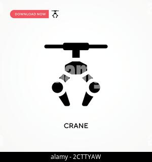 Kranvektorsymbol. . Moderne, einfache flache Vektor-Illustration für Website oder mobile App Stock Vektor