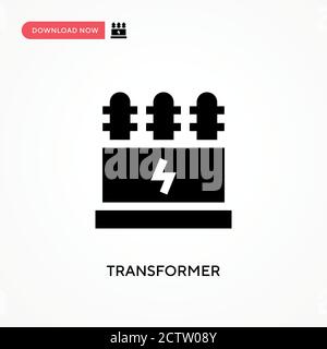 Transformator-Vektor-Symbol. . Moderne, einfache flache Vektor-Illustration für Website oder mobile App Stock Vektor