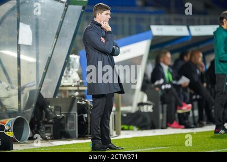 TILBURG, NIEDERLANDE - SEPTEMBER 24: Trainer Steven Gerrard vom Rangers FC während des UEFA Europa League dritten Qualifikationsrunde Spiel zwischen Willem II und Rangers FC im Koning Willem II Stadium am 24. September 2020 in Tilburg, Niederlande *** Local Caption *** Steven Gerrard Stockfoto