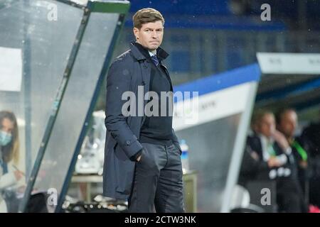 TILBURG, NIEDERLANDE - SEPTEMBER 24: Trainer Steven Gerrard vom Rangers FC während des UEFA Europa League dritten Qualifikationsrunde Spiel zwischen Willem II und Rangers FC im Koning Willem II Stadium am 24. September 2020 in Tilburg, Niederlande *** Local Caption *** Steven Gerrard Stockfoto