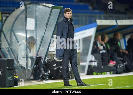 TILBURG, NIEDERLANDE - SEPTEMBER 24: Trainer Steven Gerrard vom Rangers FC während des UEFA Europa League dritten Qualifikationsrunde Spiel zwischen Willem II und Rangers FC im Koning Willem II Stadium am 24. September 2020 in Tilburg, Niederlande *** Local Caption *** Steven Gerrard Stockfoto