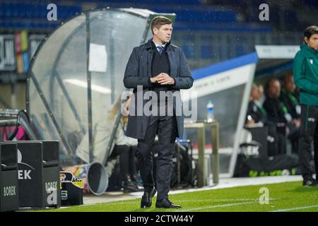 TILBURG, NIEDERLANDE - SEPTEMBER 24: Trainer Steven Gerrard vom Rangers FC während des UEFA Europa League dritten Qualifikationsrunde Spiel zwischen Willem II und Rangers FC im Koning Willem II Stadium am 24. September 2020 in Tilburg, Niederlande *** Local Caption *** Steven Gerrard Stockfoto