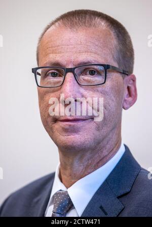 Schwerin, Deutschland. September 2020. Kai-Uwe Theede, Präsident des Amtsgerichts Schwerin. Theede wird Präsident des Oberlandesgerichts (OLG) in Rostock. Quelle: Jens Büttner/dpa-Zentralbild/dpa/Alamy Live News Stockfoto