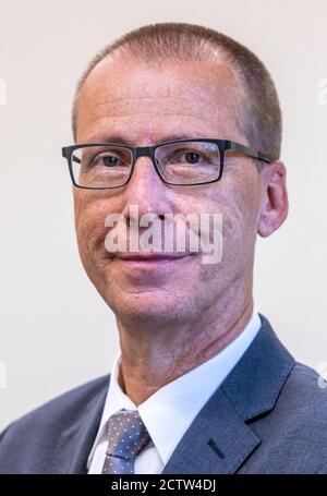 Schwerin, Deutschland. September 2020. Kai-Uwe Theede, Präsident des Amtsgerichts Schwerin. Theede wird Präsident des Oberlandesgerichts (OLG) in Rostock. Quelle: Jens Büttner/dpa-Zentralbild/dpa/Alamy Live News Stockfoto