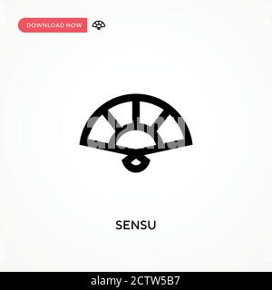 Sensu-Vektor-Symbol. . Moderne, einfache flache Vektor-Illustration für Website oder mobile App Stock Vektor