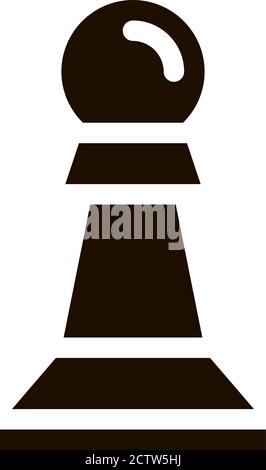 Interaktive Kinder Spiel Schach Vektor-Symbol Stock Vektor