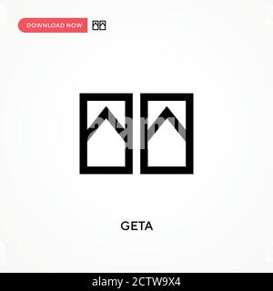 Geta-Vektorsymbol. . Moderne, einfache flache Vektor-Illustration für Website oder mobile App Stock Vektor