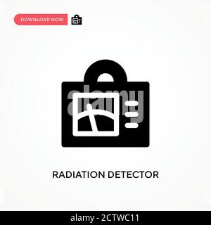 Vektorsymbol des Strahlungsdetektors. . Moderne, einfache flache Vektor-Illustration für Website oder mobile App Stock Vektor