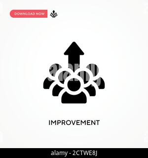 Vektorsymbol für Verbesserungen. . Moderne, einfache flache Vektor-Illustration für Website oder mobile App Stock Vektor