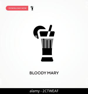 Vektorsymbol „blutige maria“. . Moderne, einfache flache Vektor-Illustration für Website oder mobile App Stock Vektor