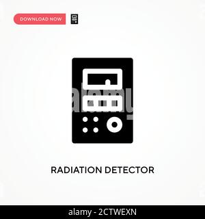 Vektorsymbol des Strahlungsdetektors. . Moderne, einfache flache Vektor-Illustration für Website oder mobile App Stock Vektor