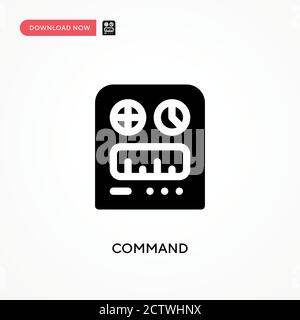 Befehlsvektorsymbol. . Moderne, einfache flache Vektor-Illustration für Website oder mobile App Stock Vektor