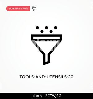 Werkzeuge-und-Utensilien-20 Vektor-Symbol. . Moderne, einfache flache Vektor-Illustration für Website oder mobile App Stock Vektor