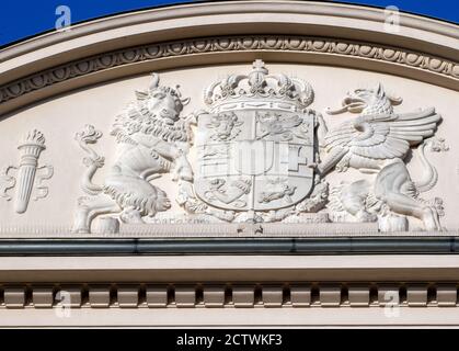 Schwerin, Deutschland. September 2020. Das Gebäude des Schweriner Landgerichts am Demmler-Platz. Quelle: Jens Büttner/dpa-Zentralbild/ZB/dpa/Alamy Live News Stockfoto