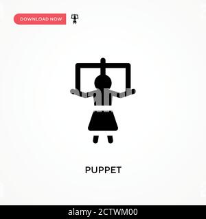 Symbol für Marionettenvektor. . Moderne, einfache flache Vektor-Illustration für Website oder mobile App Stock Vektor