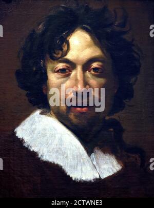 Selbstporträt Simon Vouet 1590-1649 Französisch Französisch. Stockfoto