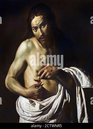 Christus zeigt seine Wunden 1625-1635 Giovanni Antonio Galli 1585-1652, Italienisch, Italien, ( Christus zeigt seine Wunden (c. 1625–35), Giovanni Antonio Galli, genannt Spadarino.) Stockfoto