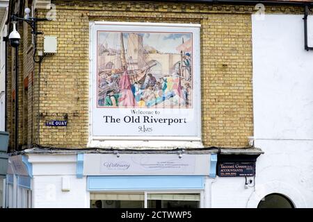 10/09/2020 The Quay Area of St Ives town Centre in Cambridgeshire, England, UK. BILD: MARK BULLIMORE PHOTOGRAPHY Stockfoto