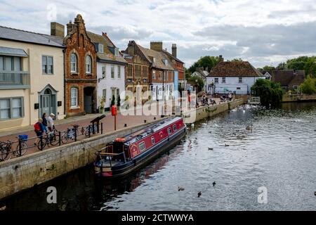 10/09/2020 The Quay Area of St Ives town Centre in Cambridgeshire, England, UK. BILD: MARK BULLIMORE PHOTOGRAPHY Stockfoto