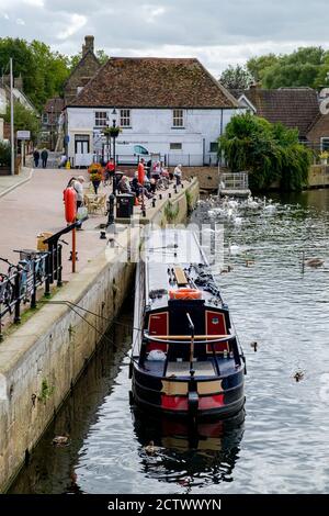 10/09/2020 The Quay Area of St Ives town Centre in Cambridgeshire, England, UK. BILD: MARK BULLIMORE PHOTOGRAPHY Stockfoto