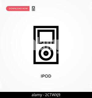 IPod-Vektorsymbol. . Moderne, einfache flache Vektor-Illustration für Website oder mobile App Stock Vektor