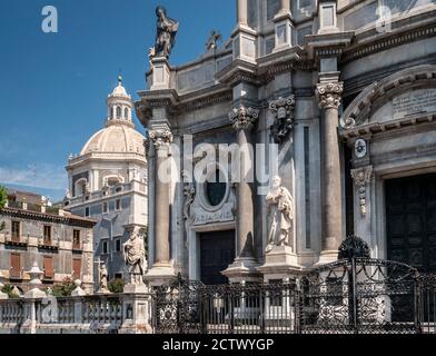 Die Kathedrale von Catania, entworfen von Giovan Battista Vaccarini Stockfoto