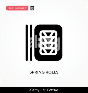 Vektorsymbol für Federrollen. . Moderne, einfache flache Vektor-Illustration für Website oder mobile App Stock Vektor