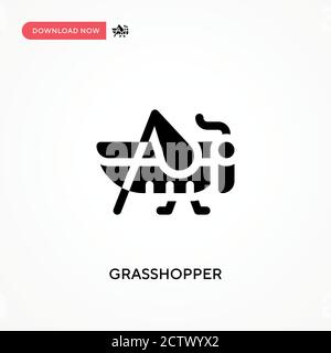Grasshopper-Vektorsymbol. . Moderne, einfache flache Vektor-Illustration für Website oder mobile App Stock Vektor