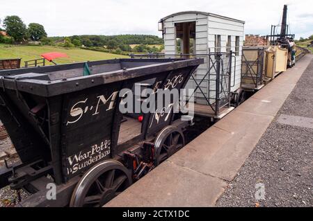 Pockerley Wagonway, Beamish Open Air Museum, Durham, England Stockfoto