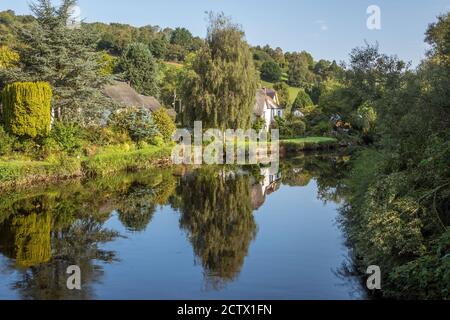 England, Devon, Bickleigh, River exe Stockfoto