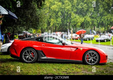 Red Ferrari 599 GTO Stockfoto