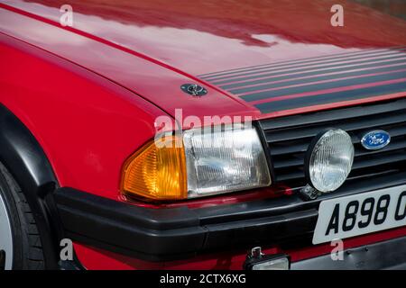 Modifiziertes Mk3 Ford Escort retro hatchback Auto Stockfoto