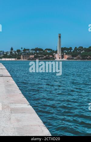 Fantastische Aussicht auf brindisi in apulien Stockfoto