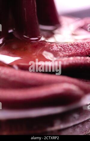 Acai gefroren mit Guaraná ( Açaí congelado com Guaraná ). Stockfoto