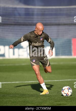 Madrid, Spanien. September 2020. Atlético de Madrid Training im Wanda Metropolitano Stadion, in Madrid am 25. September 2020 Entrenamiento del Atlético de Madrid en el estadio Wanda Metropolitano, en Madrid a 25 de Septiembre de 2020 Mollejo POOL/Atletico Madrid/Cordon Pressegutschrift: CORDON PRESS/Alamy Live News Stockfoto