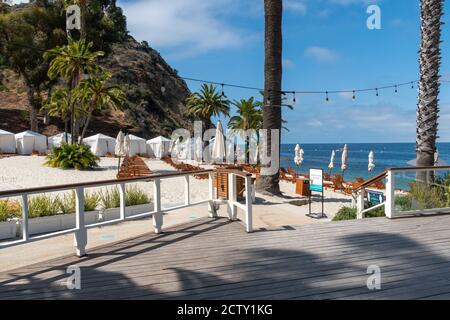 Descanso Beach Club, Santa Catalina Island. USA, berühmte Touristenattraktion in Südkalifornien, USA. Juni 2020 Stockfoto