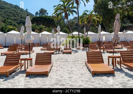 Descanso Beach Club, Santa Catalina Island. USA, berühmte Touristenattraktion in Südkalifornien, USA. Juni 2020 Stockfoto