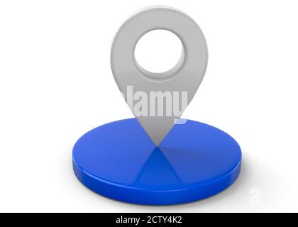 GPS-SYMBOL - 3D Stockfoto