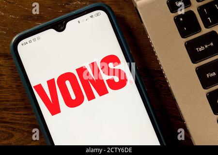 Brasilien. September 2020. In dieser Abbildung ist das Vons Logo auf einem Smartphone zu sehen. Kredit: Rafael Henrique/SOPA Images/ZUMA Wire/Alamy Live Nachrichten Stockfoto