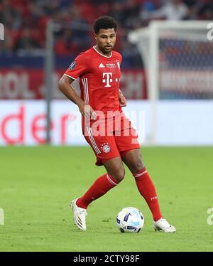Budapest, Ungarn. 24. Sep, 2020. firo: 24.09.2020 Fuvuball, Fußball UEFA Super Cup 2020 FC Bayern Mvºnchen München - Sevilla FC 2: 1 NV FCB Serge Gnabry, Einzelaktion, weltweit Credit: dpa/Alamy Live News Stockfoto