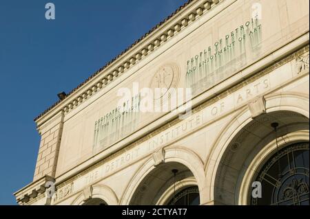 Ansicht eines Museums, Detroit Institute of Arts, Detroit, Michigan, USA Stockfoto