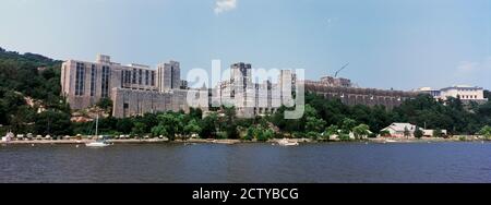 Militärakademie am Wasser, West Point Military Academy, West Point, Hudson River, New York State, USA Stockfoto