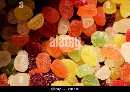 Bunte Gelee Bonbons - Nahaufnahme Stockfoto