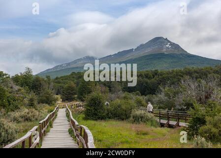 Landschaft des Tierra del Fuego Nationalparks, Argentinien Stockfoto